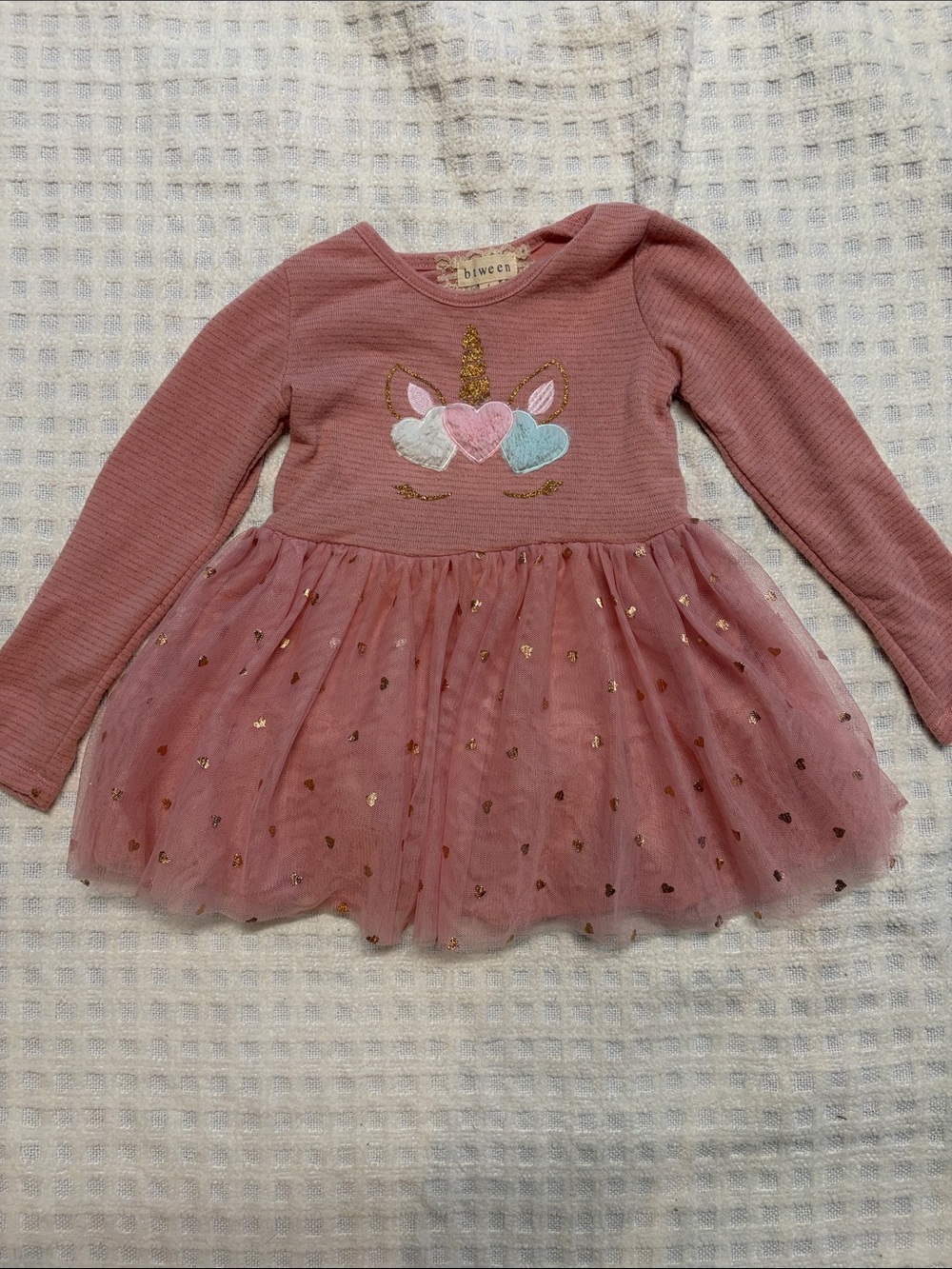 Girls Pink Unicorn Tulle Dress